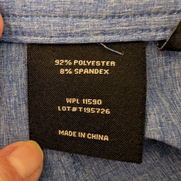 Cool Keep Stretch Performance Lightweight Heather Blue Shorts LIGHT BLUE Size 38 - Picture 6 of 7